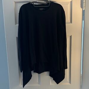 All Saints Black Asymmetrical Sweater